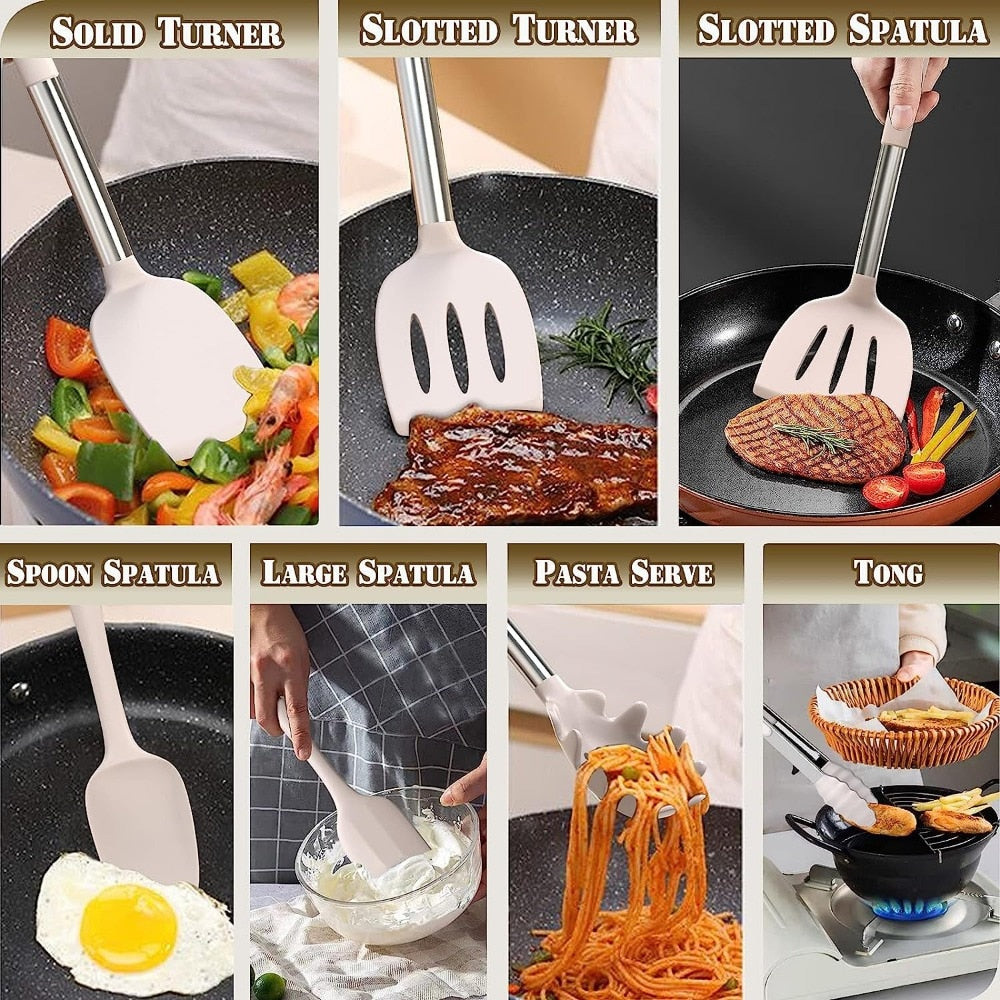 Chef Silicone Cooking Utensil Set